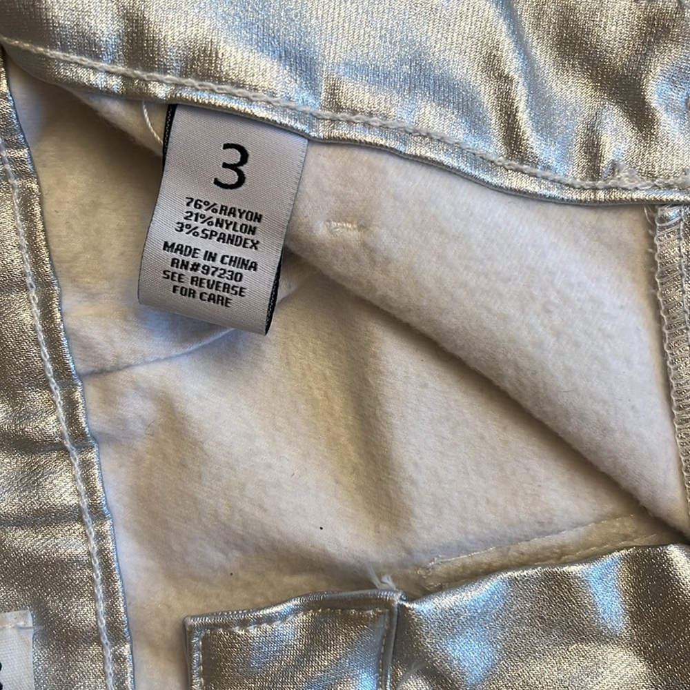 Metallic silver slacks - Picture 4 of 5